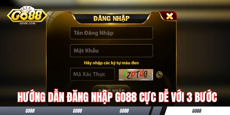 Đăng Nhập GO88 - Truy Cập Vào Tài Khoản Trong 1 Nốt Nhạc 1 Hướng dẫn đăng nhập GO88 cực dễ với 3 bước